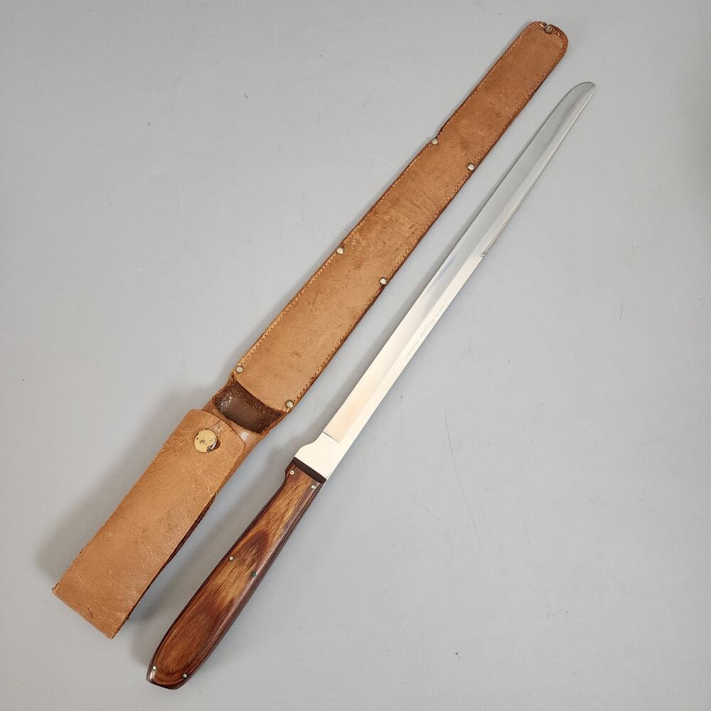 Robeson Shur-Edge “Frozen Heat” Slicing Knife + Leather Case